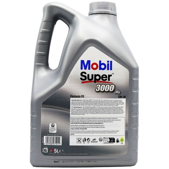 Mobil Alyva SUPER 3000x1 FORMULA FE 5W/30 sintetinė varikliams 5 L 13900566 5407008071011