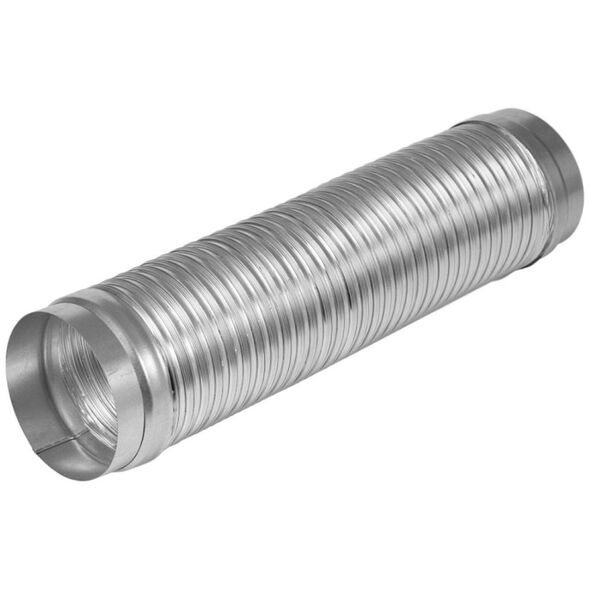 Flexible aluminum connector with couplings GC125-1-FF, DN125, 1 m