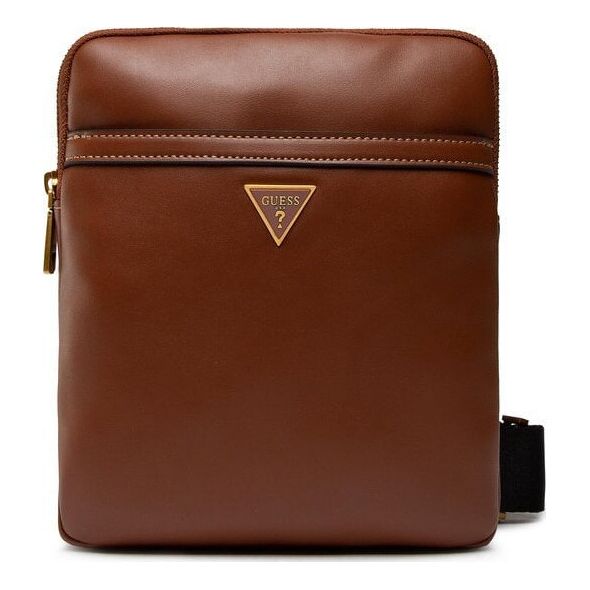 Guess, Scala, Synthetic Leather, Textile Bag, Brown, HMSCALP2223BRO, For Men, 20 x 22.5 x 2.5 cm For Men