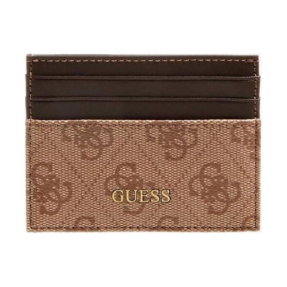 Guess, Vezzola, Leather Card Holder, SMVEZLLEA25, Brown, Unisex Unisex