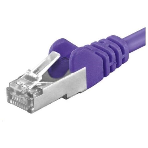 PremiumCord PREMIUMCORD Patch kabel CAT6a S-FTP, RJ45-RJ45, AWG 26/7 0,25m fialová