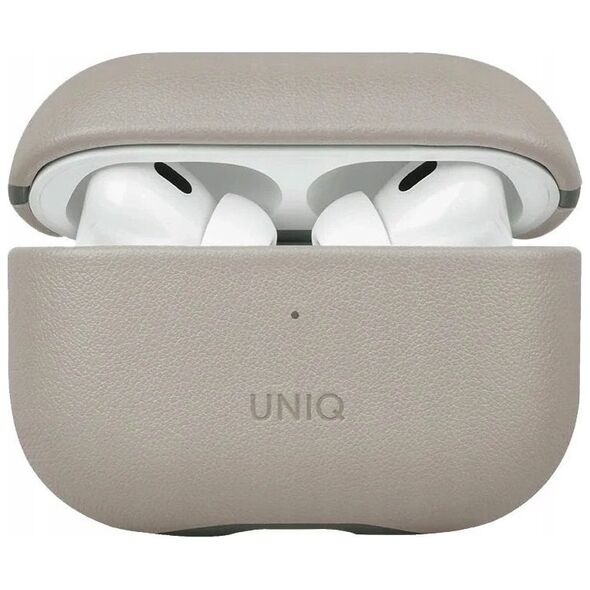 UNIQ Lyden DS - etui  ze sztucznej skóry do AirPods Pro 2 beżowe/zielone - Gwarancja bezpieczeństwa. Proste raty. Bezpłatna wysyłka od 170 zł.
