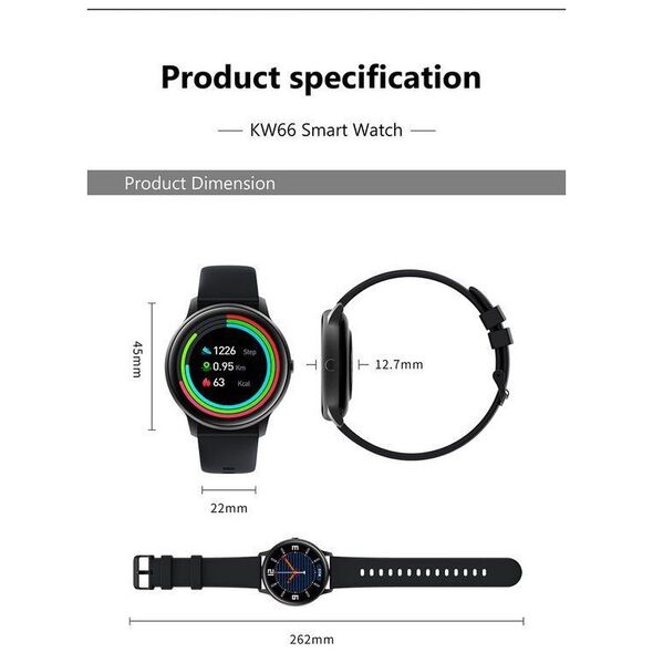 Smartwatch Gino Rossi SW015-4 Różowe złoto  (SW015-4)