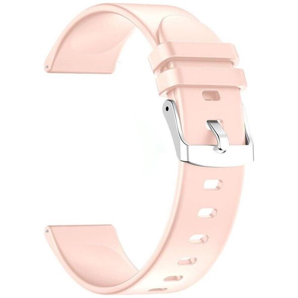 Kemer Pasek silikonowy do Smartwatcha 22 mm RÓŻOWY RNCE40 SW010 KW19 PS1D