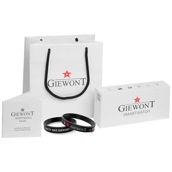 Smartwatch Giewont GW430-1 Czarny  (GW430-1)