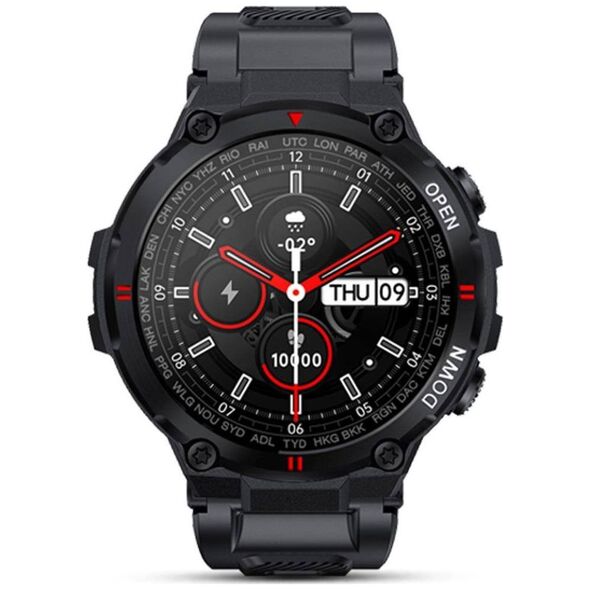 Smartwatch Giewont GW430-1 Czarny  (GW430-1)