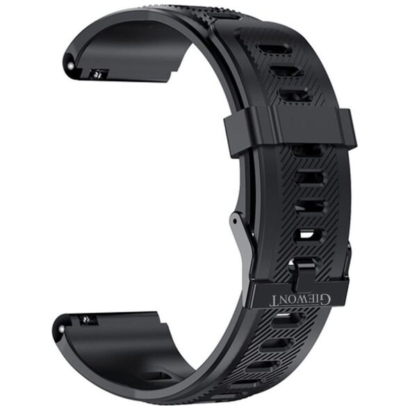 Quartz Pasek do Smartwatch Giewont GW430 Silikonowy CZARNY GWP430-1