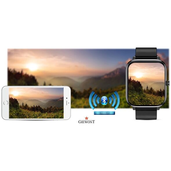 Smartwatch Giewont Smartwatch Giewont Dynamic SmartCall GW230-2 - Carbon/Carbon