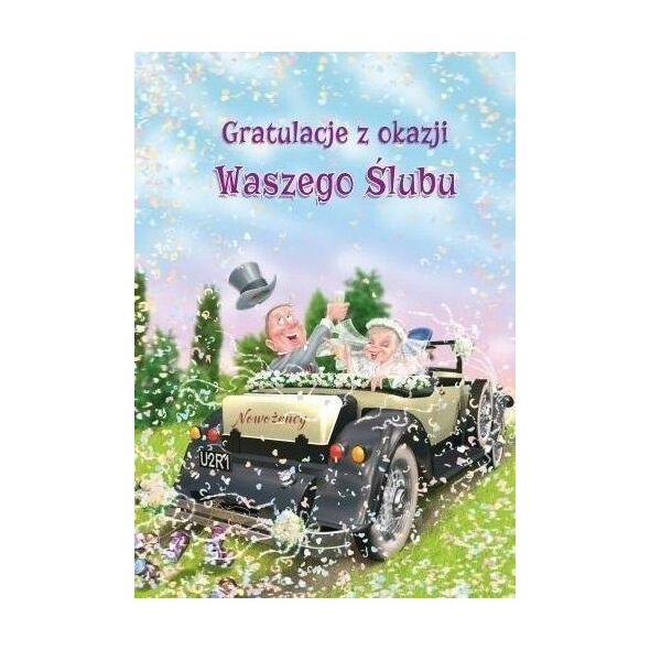 Trend Kartka okolicznościowa Ślub duża TDF11