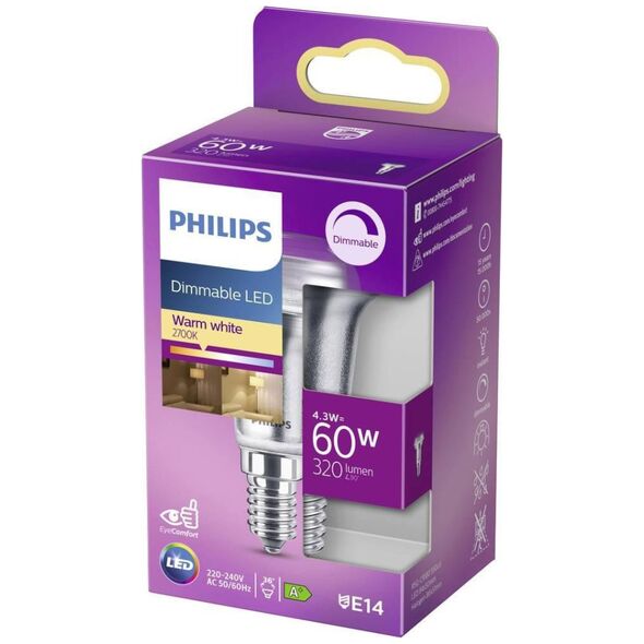 Philips Żarówka LED Philips, E14, 4.3W, 320lm, 2700K