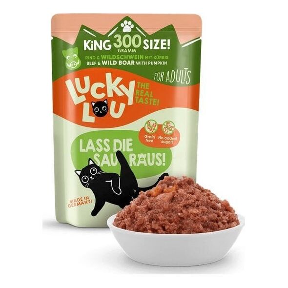 Lucky Lou Lucky Lou Lifestage Adult Wołowina i dzik saszetka 300g