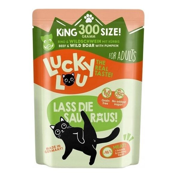 Lucky Lou Lucky Lou Lifestage Adult Wołowina i dzik saszetka 300g