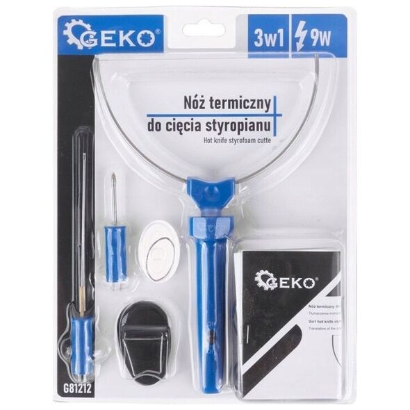 Geko NÓŻ TERMICZNY DO CIĘCIA STYROPIANU 3w1 9W GEKO