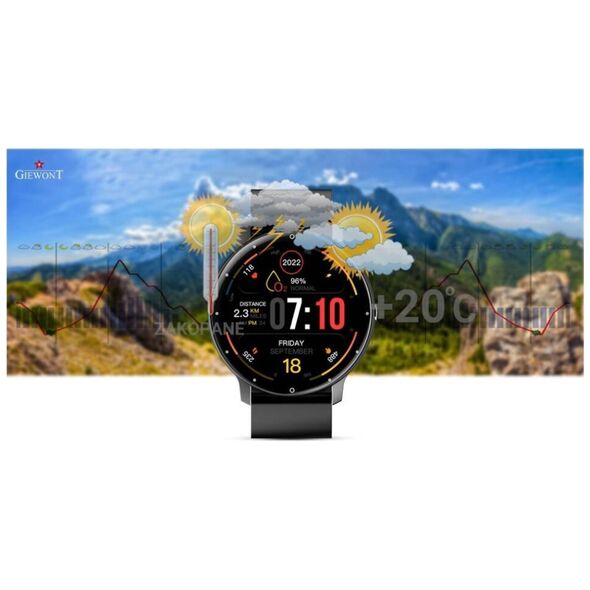 Smartwatch Giewont Smartwatch Giewont Sport Around PRO SmartCall GW120-2 PRO - Carbon