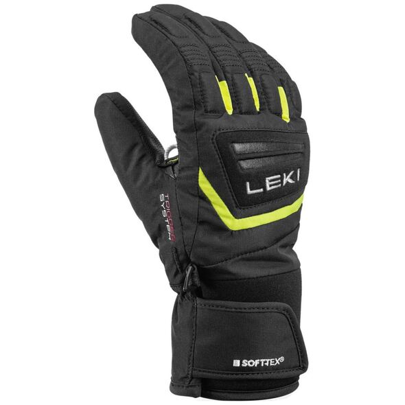 Leki LEKI RĘKAWICE Griffin 3D Junior black/yellow 5.0