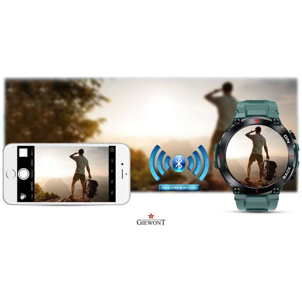 Smartwatch Giewont Išmanusis laikrodis Giewont GW460-2 GPS, Žalios spalvos