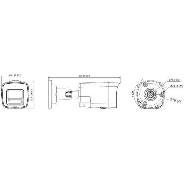 KAMERA IP DS-2CD1083G2-LIUF/SL(2.8MM)PL Smart Hybrid Light - 8Mpx 4K UHD Hikvision