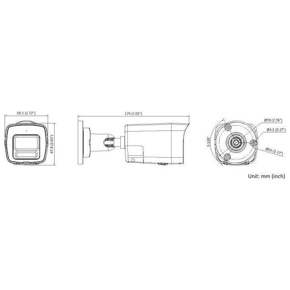 KAMERA IP DS-2CD1083G2-LIUF/SL(2.8MM)PL Smart Hybrid Light - 8Mpx 4K UHD Hikvision