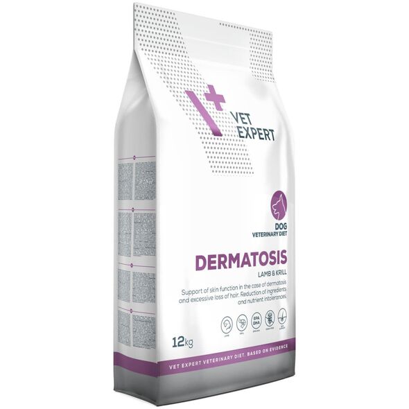 VetExpert Veterinary Diet Dermatosis dog Lamb&Krill 12kg