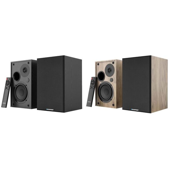 GŁOŚNIKI PÓŁKOWE BS-40OK BRĄZOWE (BLUETOOTH, 2x60W, 2xRCA, BASS-REFLEX, PILOT)