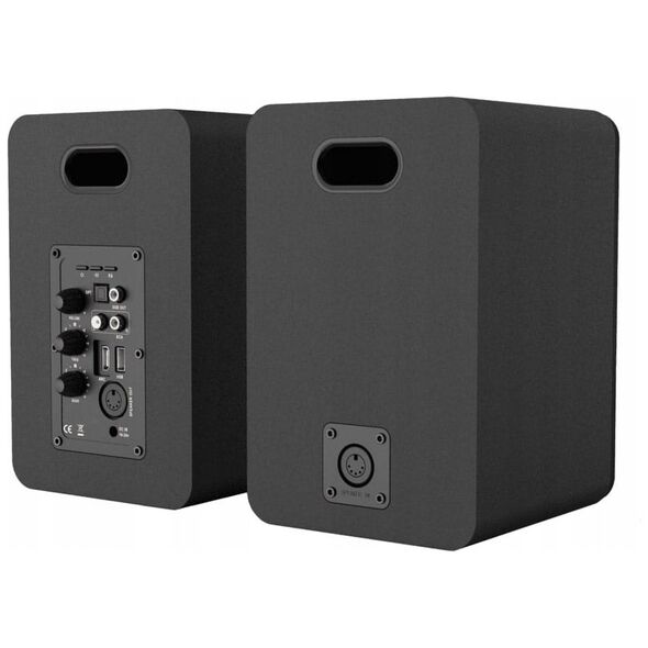 GŁOŚNIKI PÓŁKOWE BS-50BK CZARNE (BLUETOOTH, 2x75W, RCA, USB, OPTYCZNE, BASS-REFLEX, PILOT)