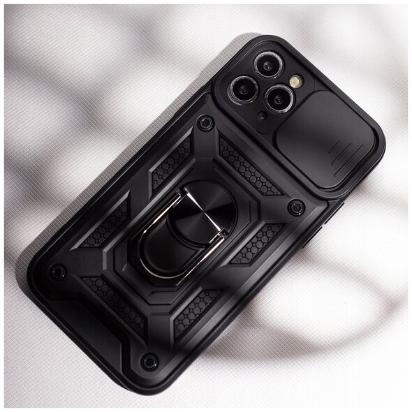 ETUI DEFENDER SLIDE CASE DO SAMSUNG GALAXY A16 4G / A16 5G CZARNA NAKŁADKA ETUI PLECKI