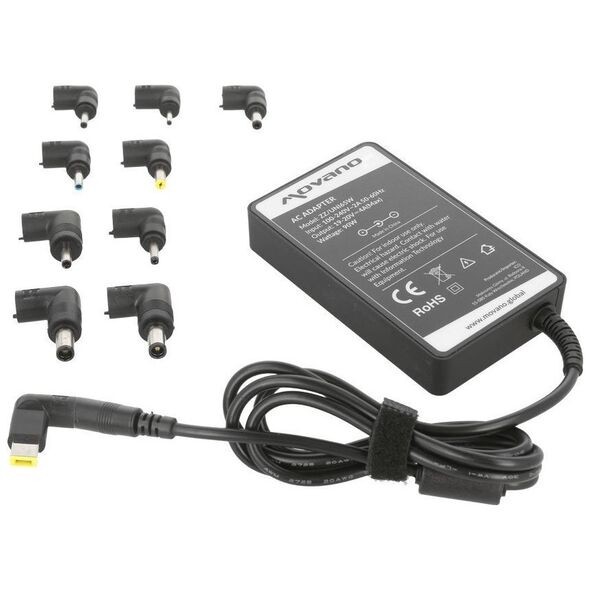 Zasilacz do laptopa Movano Zasilacz ładowarka uniwersalna 15-20v|65W|10wtyków