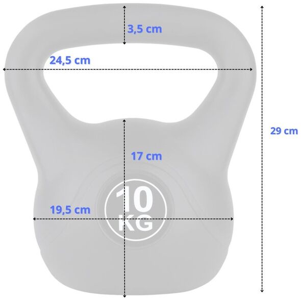Kettlebell do ćwiczeń FUNFIT GYM&FITNESS 10 kg