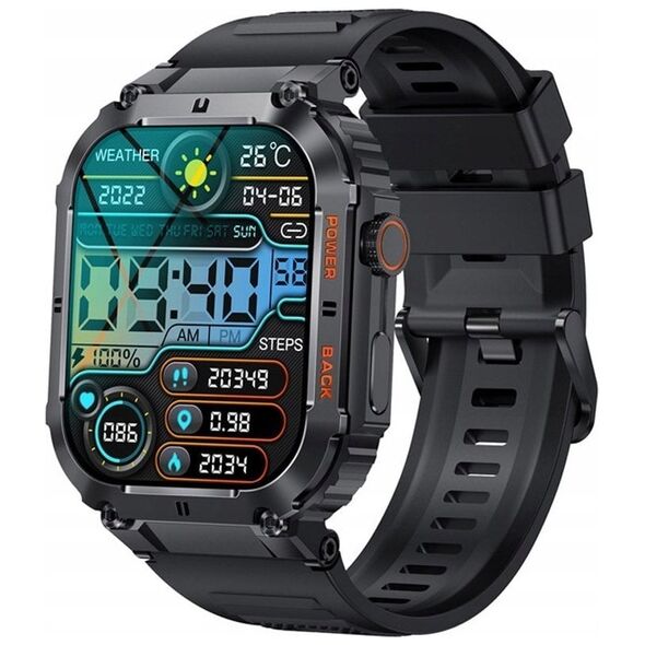 Smartwatch Veltori VT200-1 Czarny Pasek Silikonowy
