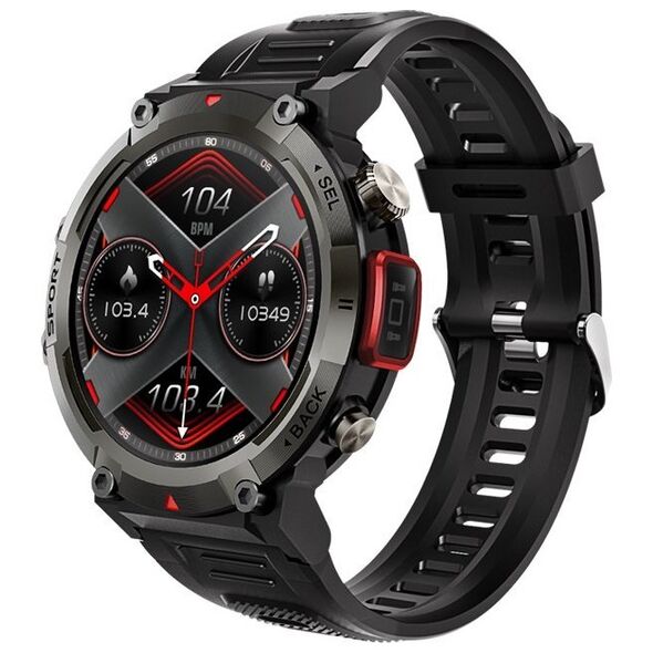 Smartwatch Veltori VT140-1 Czarny Pasek Silikonowy