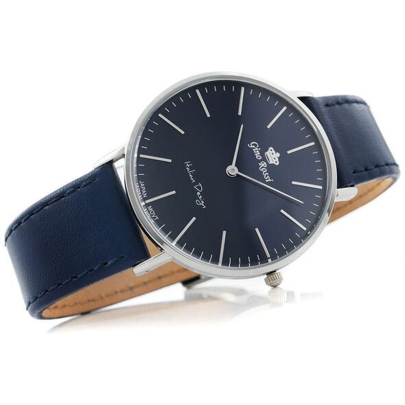 Zegarek Gino Rossi męski Blend Slim czarny (11014A-6F1)