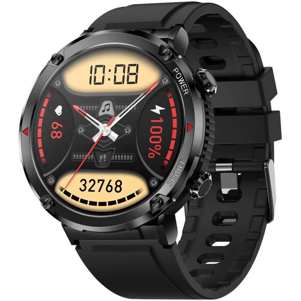 Smartwatch Gravity Zegarek męski SMARTWATCH GRAVITY GT21-2 BK/OG/BK