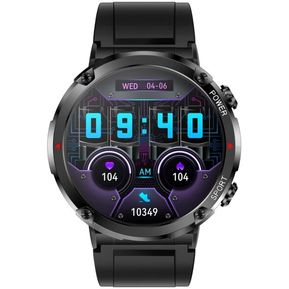 Smartwatch Gravity Zegarek męski SMARTWATCH GRAVITY GT21-2 BK/OG/BK