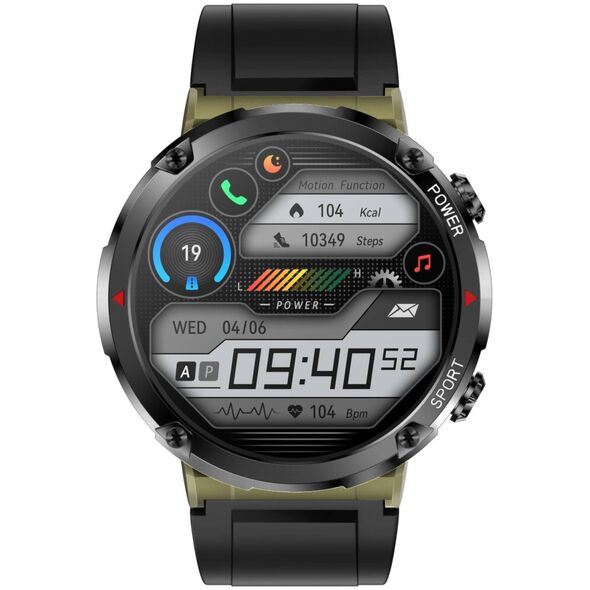 Smartwatch Gravity Zegarek męski SMARTWATCH GRAVITY GT21-7 khaki/khaki/BK