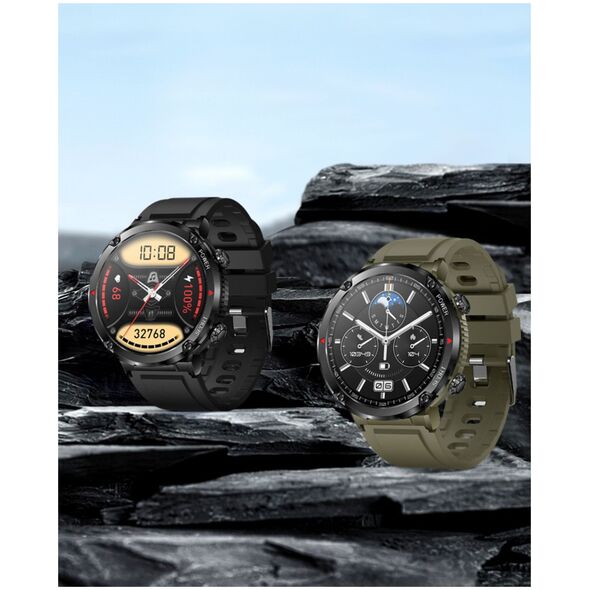 Smartwatch Gravity Zegarek męski SMARTWATCH GRAVITY GT21-7 khaki/khaki/BK