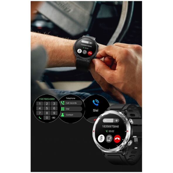 Smartwatch Gravity Zegarek męski SMARTWATCH GRAVITY GT21-7 khaki/khaki/BK