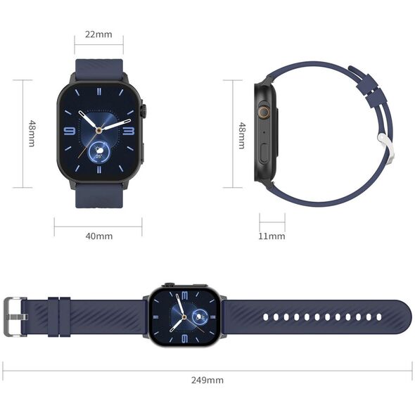 Smartwatch Gravity Zegarek SMARTWATCH GRAVITY GT15-3 BK/BK/RD