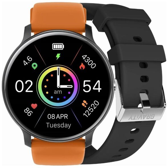 Smartwatch Gravity Zegarek SMARTWATCH - GT1-2 PRO BK/BK/OG