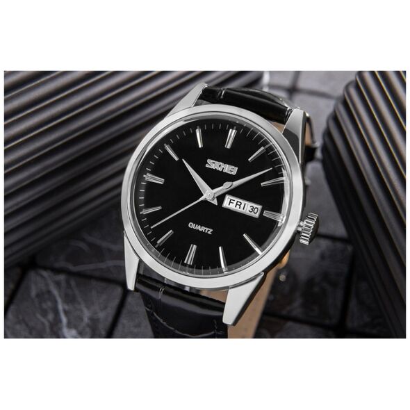 Zegarek Męski Skmei 9073SIBK-B + BOX