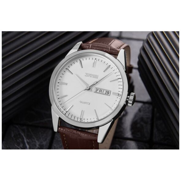 Zegarek Męski Skmei 9073SIWTB + BOX