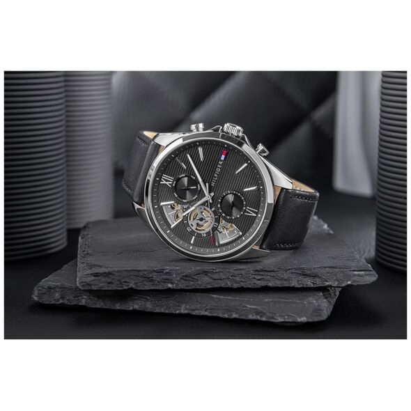 Zegarek Męski Tommy Hilfiger Baker Open Heart 1710644 + BOX