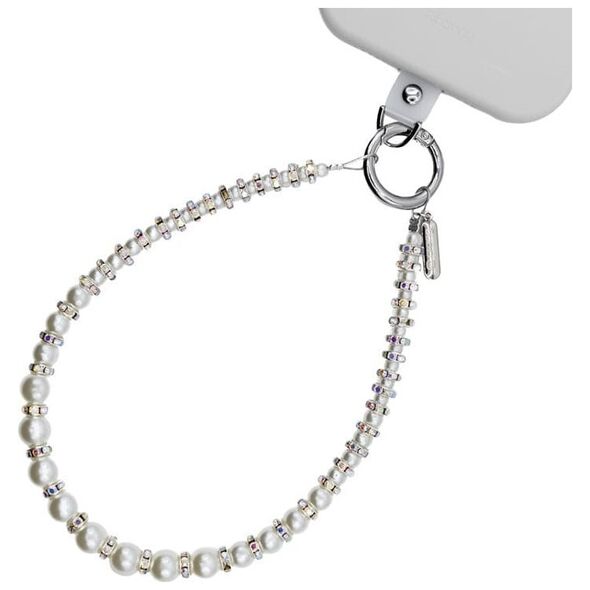 Crong Phone Charm - Smycz zawieszka do telefonu (Silver Beads)