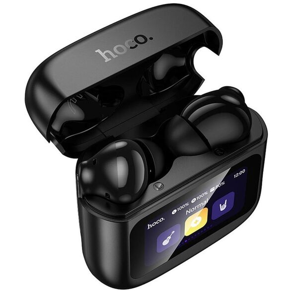 HOCO słuchawki bezprzewodowe bluetooth z ekranem dotykowym TWS EQ14 czarne