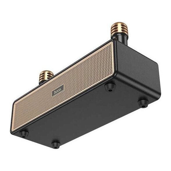 HOCO głośnik bluetooth + 2 x bezprzewodowe mikrofony BS63 czarny