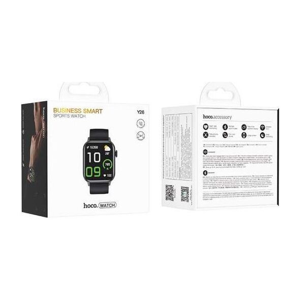 HOCO smartwatch z funkcją rozmowy Y26 czarny