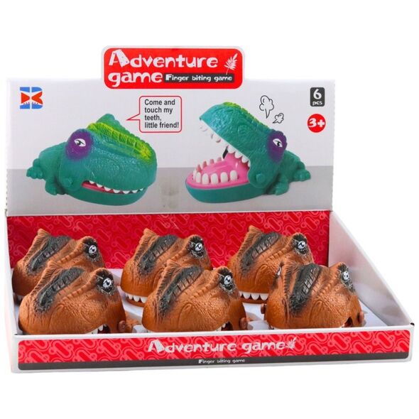 Gra Zręcznościowa Gryzący Atakujący Dinozaur Brązowy