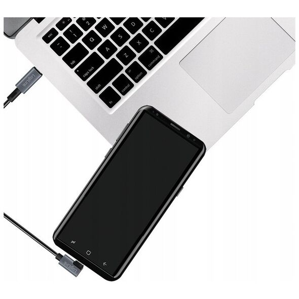 LogiLink CU0183 kabel USB USB 2.0 2 m USB C Czarny, Srebrny