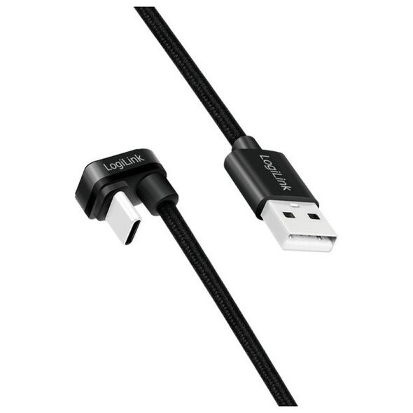 LogiLink CU0193 kabel USB USB 2.0 2 m USB C USB A Czarny