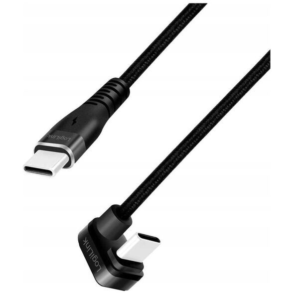 LogiLink CU0191 kabel USB USB 2.0 2 m USB C Czarny