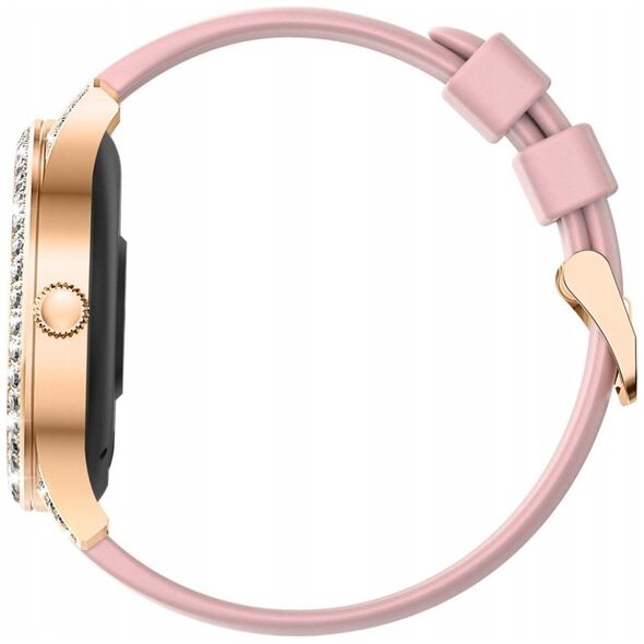 Smartwatch Damski Veltori VT360-1 Różowy Pasek Silikonowy